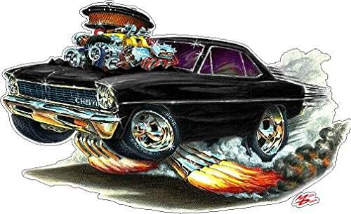 FatCat Wall Graphics 1966-1967 Nova Small 2Ft Long Wall Decal