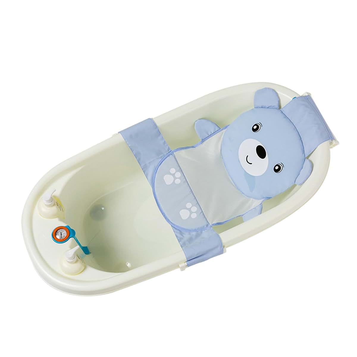Cute Cartoon Bear Foldable Portable Baby Bathtub Bathing Net