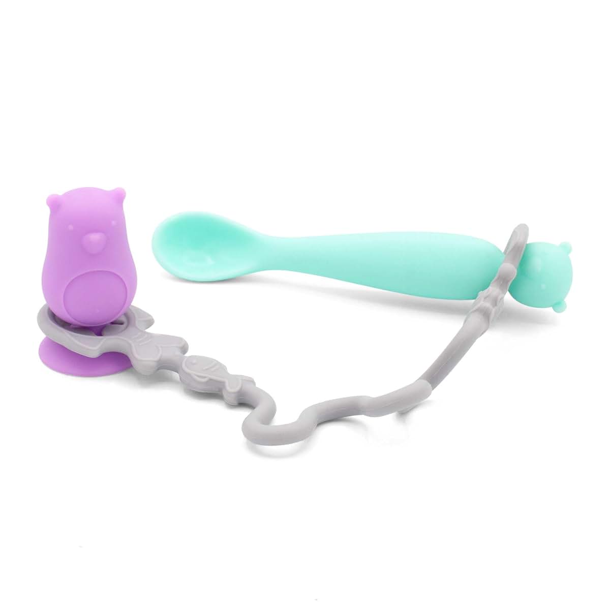 321 Grow Silicone Feeding Spoon with Suction Attachment