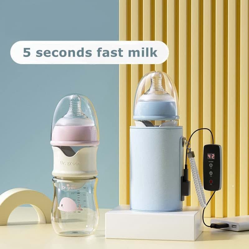 Edlike Baby Glass Feeding Bottle with Formula Dispenser Newborn Portable Trip Quick Flush Milk Bottle with S Nipple (photo 3)
