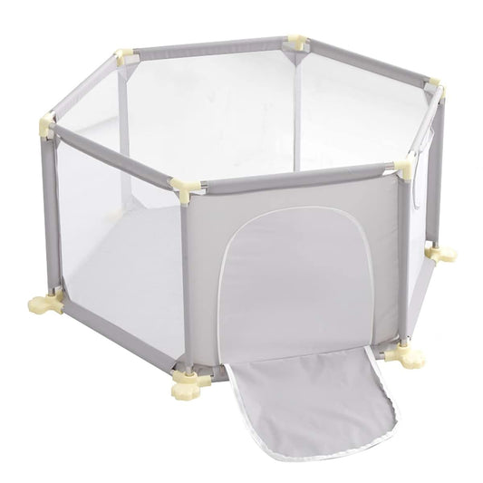 Jolan Baby Playpen Indoor Outdoor Kids Activity Center Grey