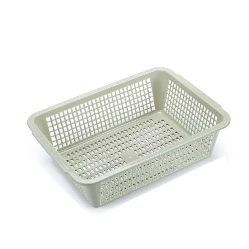 URBEHAKXM Plastic Storage Basket Organizer Grid Container Mint