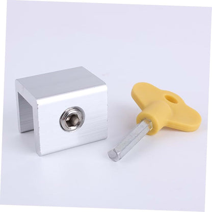 MERRYHAPY Window Safety Lock Buckle, 2 Pack, Aluminium Alloy