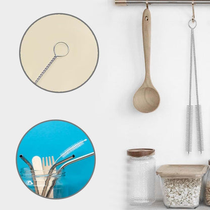 Koosah 12 Pcs Straw Cleaning Brush Set In Silver (photo 2)