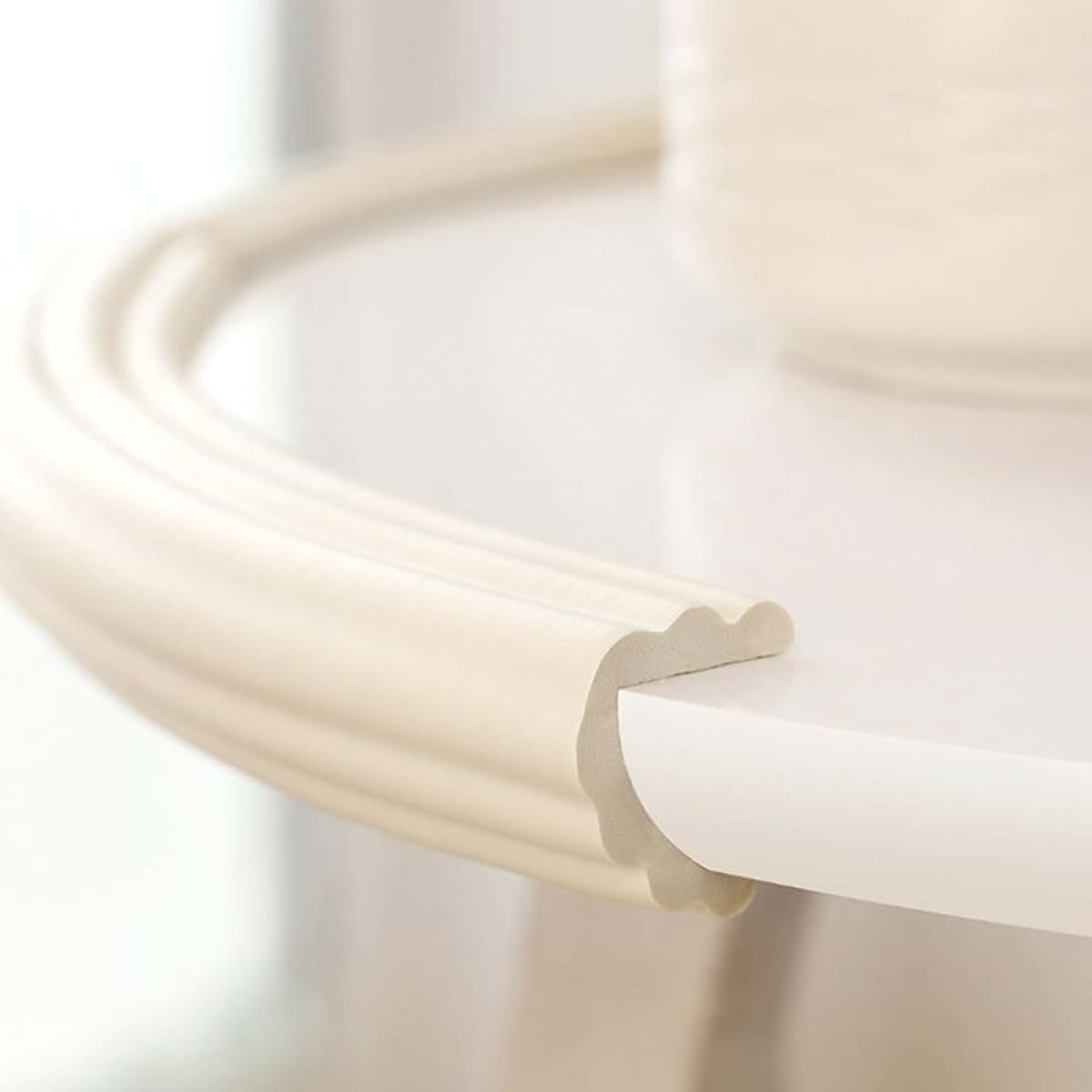 SUNFECILI Baby Proofing Edge Protector Clear Bumper Strip with Adhesive Backing for Furniture Corners