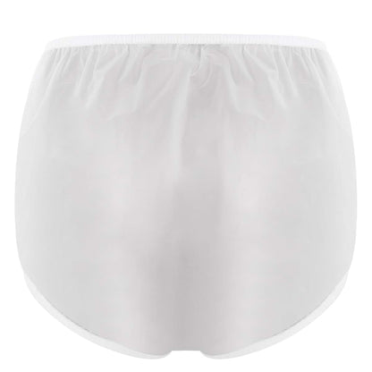 Miutii Unisex Diaper Cover Washable Waterproof Shorts White X-Large (photo 4)