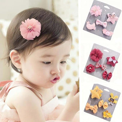 ADIASEN 15pcs Handmade Baby Hair Clips Set