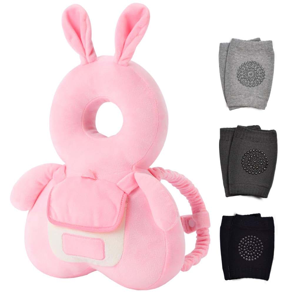 Baby Head Protector and Knee Pads Set for Crawling Support