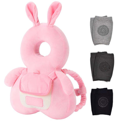 Baby Head Protector and Knee Pads Set for Crawling Support