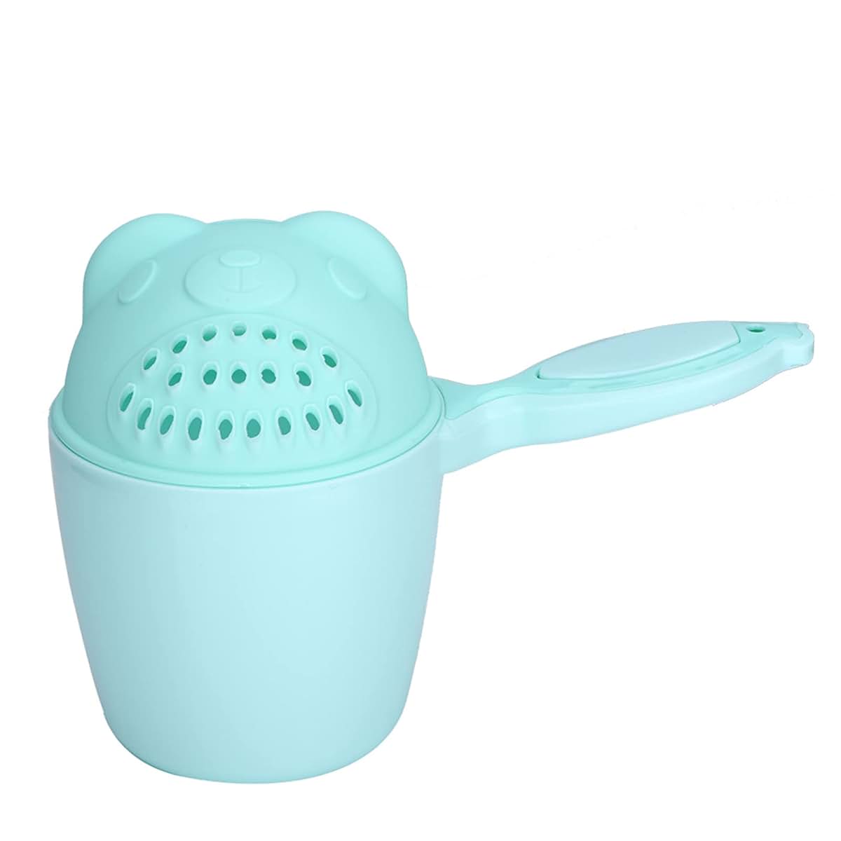 Yechiry Baby Shampoo Cup with Fish Handle, Green PP Rinse Cup for Kids