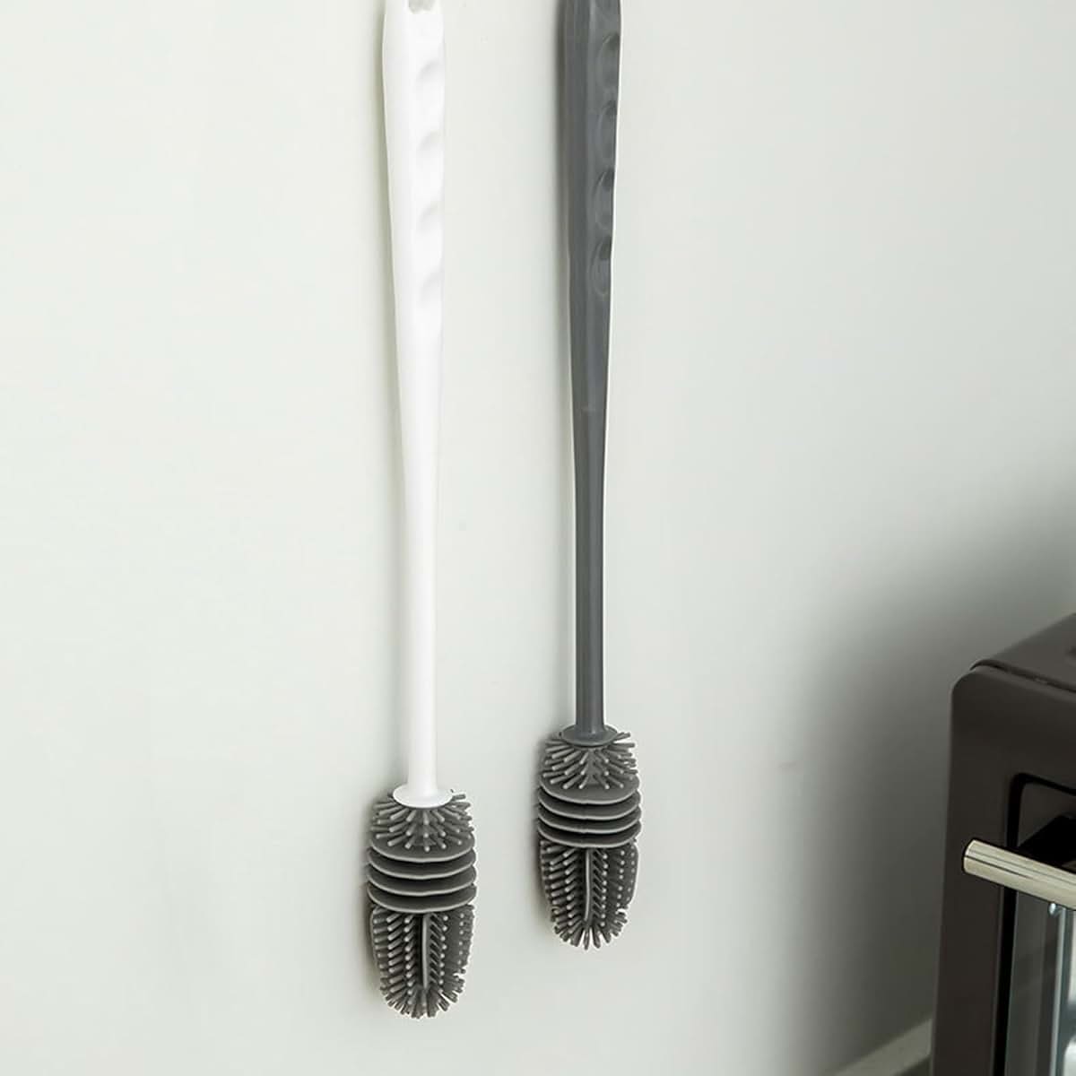 WOEIFGV Reusable Silicone Bottle Brush With Long Handle (photo 3)