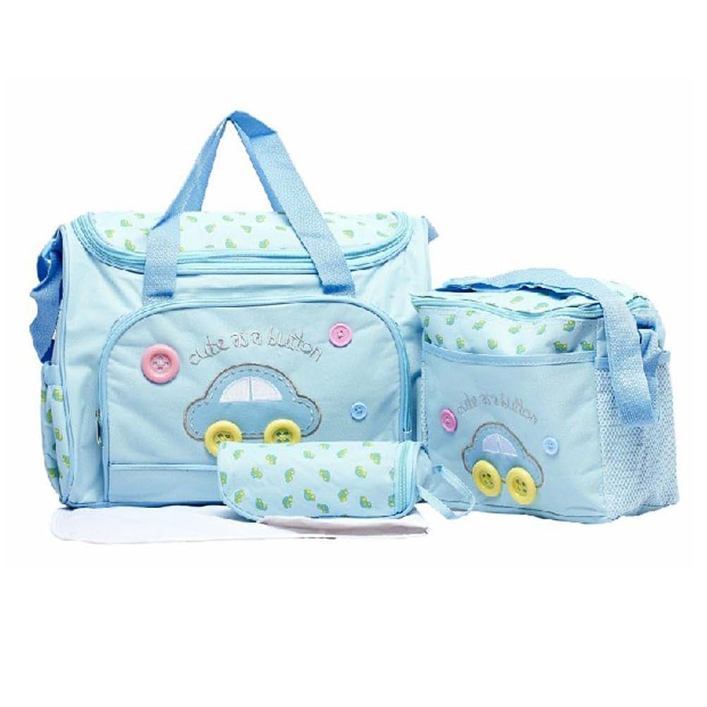 COOPHYA Waterproof Mummy Changing Bag Set, 4-in-1 Diaper Backpack, Grey