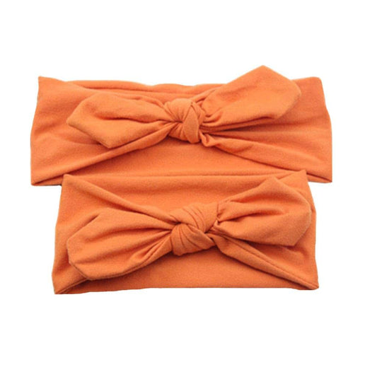 Sjiao Mommy And Me Headband Set In Orange