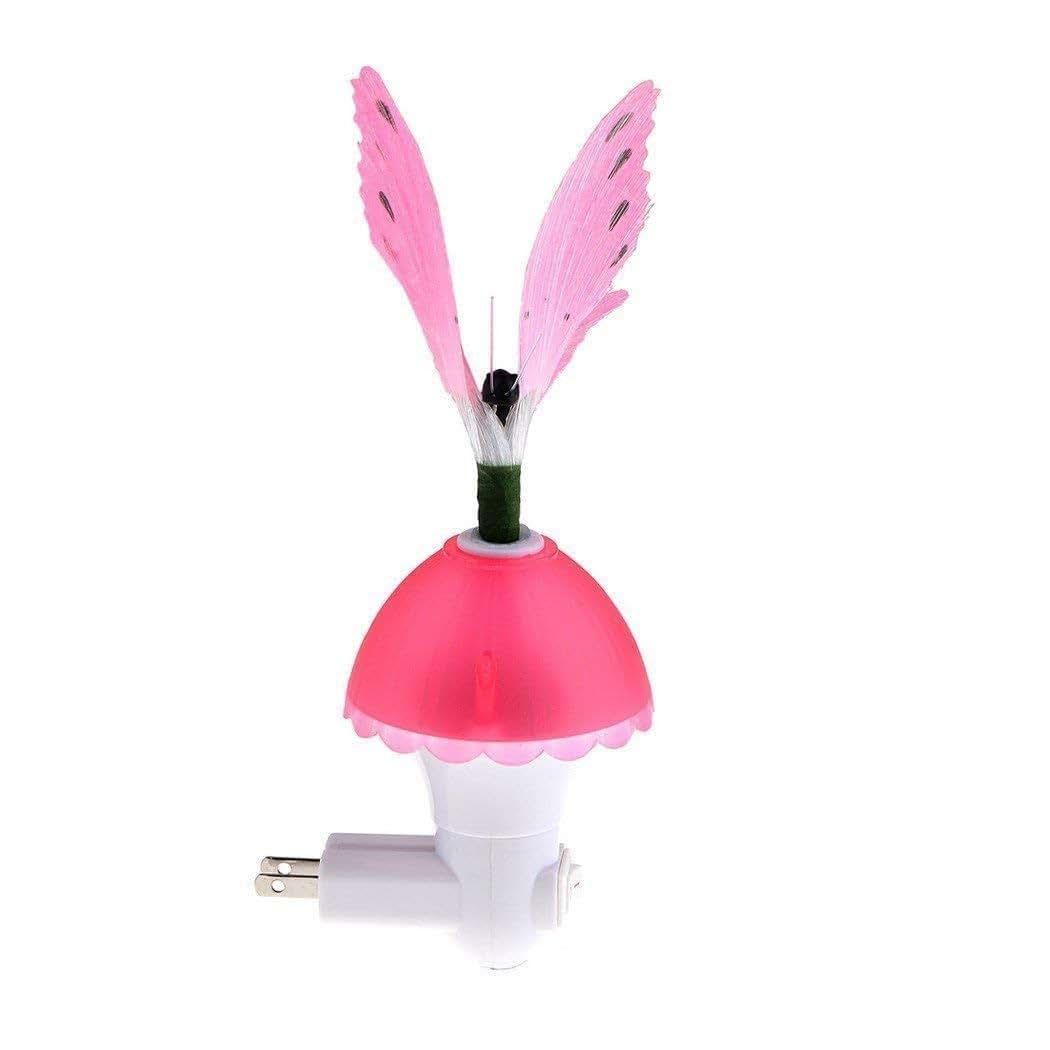 EONLYX Butterfly Night Light, Fiber Optic Butterfly Wall Lamp,Kids Plug LED Color Changing Night Light for Bedroom (photo 4)