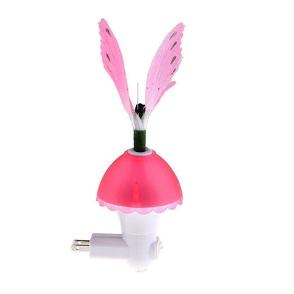EONLYX Butterfly Night Light, Fiber Optic Butterfly Wall Lamp,Kids Plug LED Color Changing Night Light for Bedroom (photo 4)