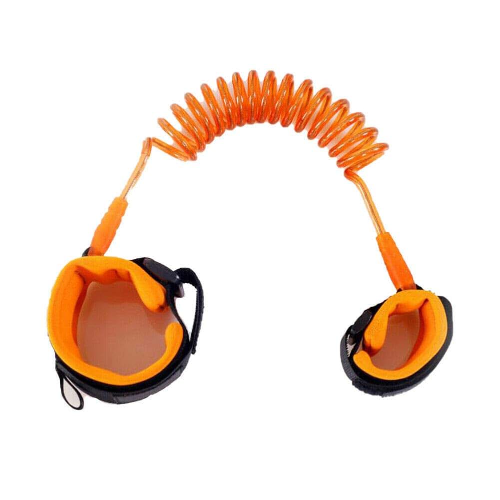 Magik Anti-Loss Strap Wrist Link Hand Harness Leash Band Safety Toddlers Child Kid Orange 2 Pack