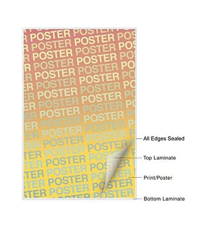 Laminated Tall Giraffe African Safari Dry Erase Wall Art Poster 16x24