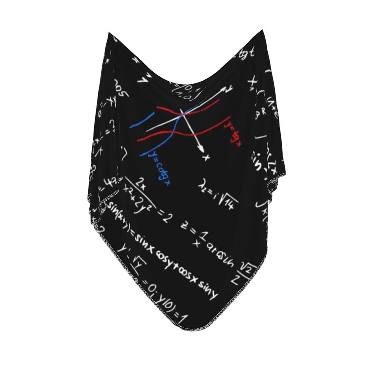 Yuyuy Math Formula Pattern Baby Blanket Newborn Swaddle Cover Receiving Blanket for Infant Nursery Stroller (photo 2)