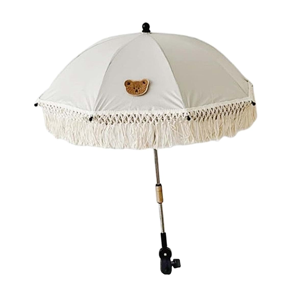 BreezeTrading Parasol Tent Pram Umbrella With Clip, Bear Design