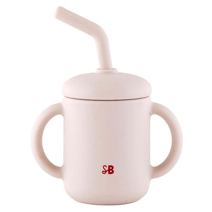 Stephan Baby Silicone Christmas Training Cup with Lid and Straw