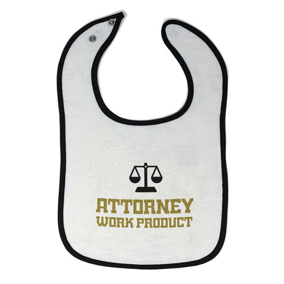 Cute Rascals Attorney Work Product Bibs for Baby and Toddler