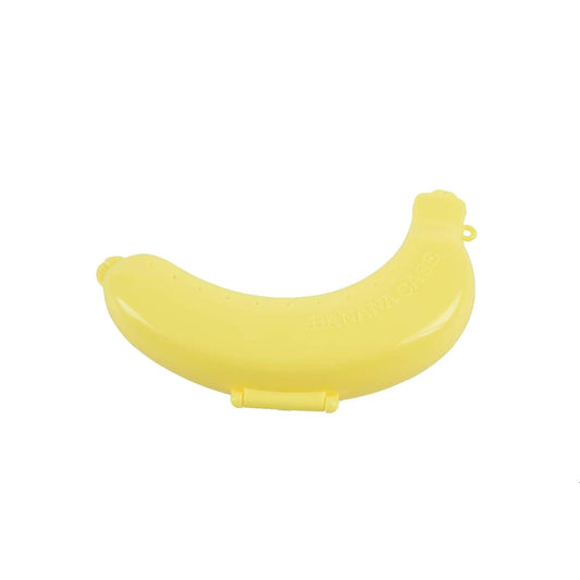 Beuiouer Banana Case Lunch Box Protector Container Holder Carrier Storage - Yellow