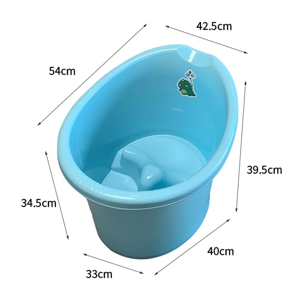 BabyOneStop Toddler Bath Tub with Seat, 0-3 Years, Portable PP Baby Bathtub