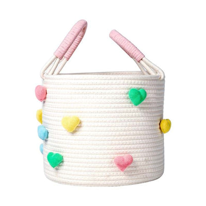 Kidenookk Large Cotton Rope Woven Storage Basket For Nursery And Home