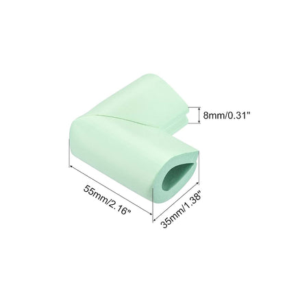 uxcell Corner Guards Edge Protectors, 12-Pack, Foam, Light Green