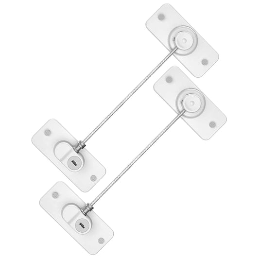 Jeorywoet Window Locks With Key, 2-Pack Self-Adhesive Restrictors