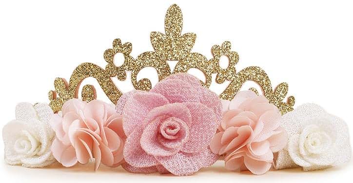 Floral Crown Headband for Baby Girls (Stretchy Wrap Tiara)