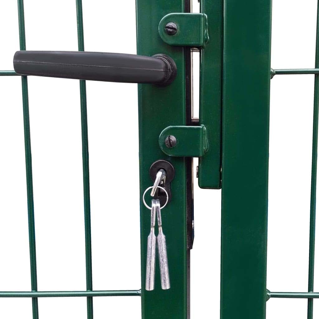 Teenpull Garden Fence Gate In Green Steel