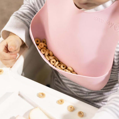 SmileyTot Silicone Baby Bib Roll-Up Travel Feeding Bib (photo 4)