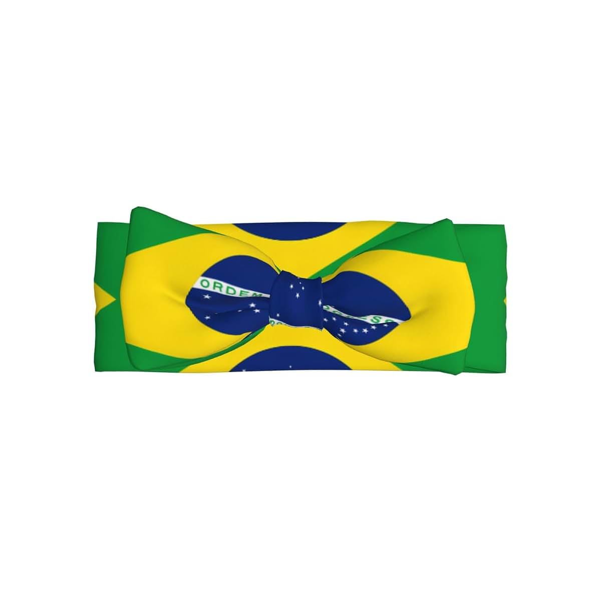 PEGQCVAM Brazilian Flag Baby Bow Headband