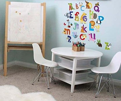 DesignStickers ABC Alphabet Animal Wall Decals for Classroom and Playroom