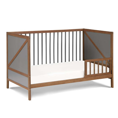 Suite Bebe Pixie Zen 3-in-1 Crib in Walnut/Charcoal (photo 2)