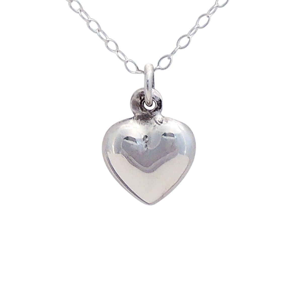 Beloved Child Goods Sterling Silver Heart on Sterling Silver Chain for Babies (12") and Toddlers & Girls (14") Makes a