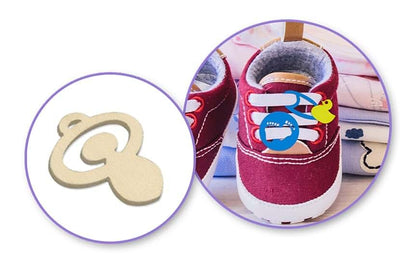 BabyOneStop Mini Wood Shape Cutouts 45 Pieces