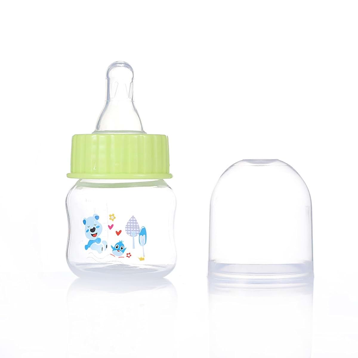 Gllehkt Portable Baby Bottle 1.7oz Green