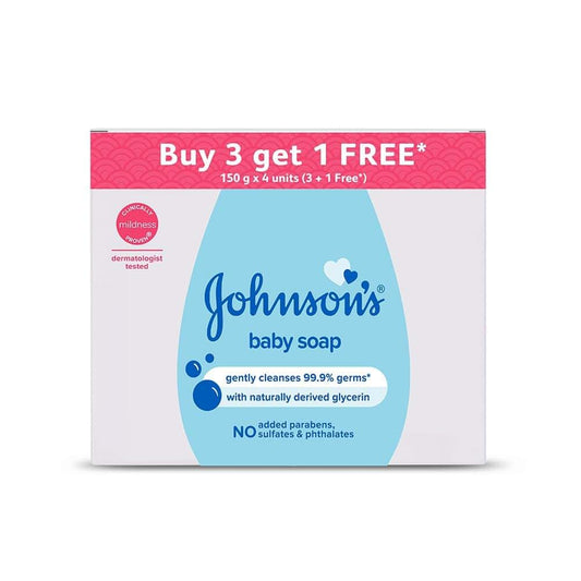 Metrey Herbotech Metrey John-Son Baby Bath Soap, 150g, Value Pack of 4, Special Combo Offer