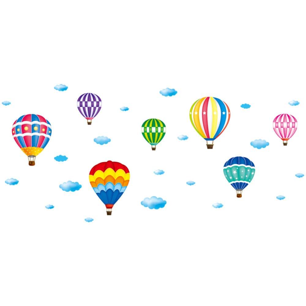 NOBRIM DIY Hot Air Balloons Cartoon Wall Decals