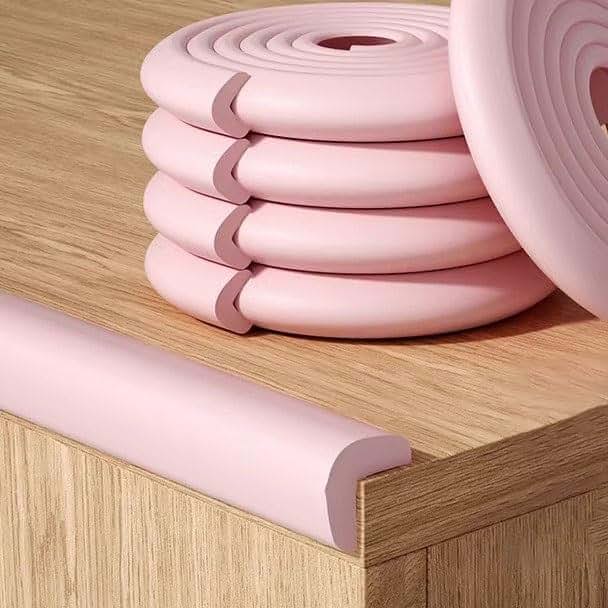 SYYXHC L Channel Wall Corner Protector Strip - Pink 400cm