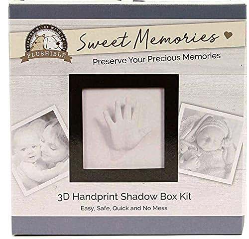 Plushible Bridging Miles With Smiles Baby Hand Casting Kit With Black Picture Frame