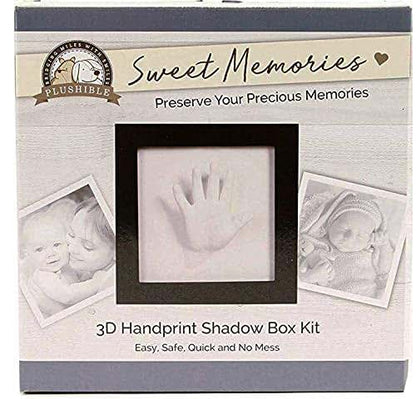 Plushible Bridging Miles With Smiles Baby Hand Casting Kit With Black Picture Frame