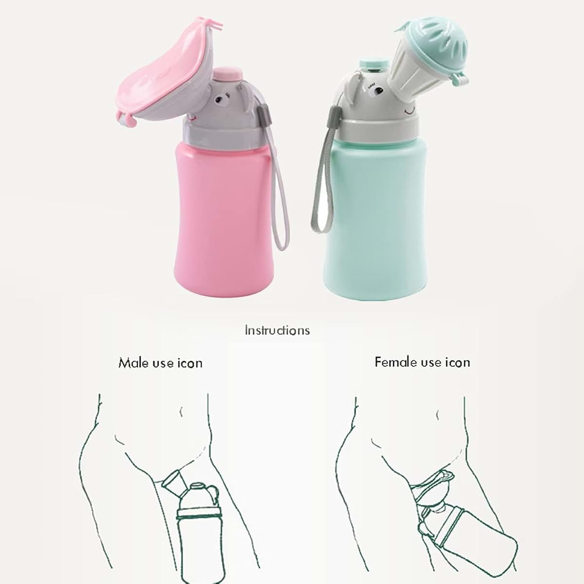 GoToSeeU Kids Portable Travel Urinal 500ml Blue (photo 3)