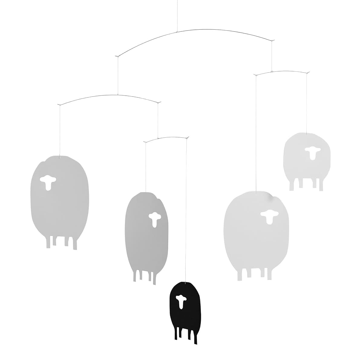 Flensted Mobiles Sheep Hanging Nursery Mobile, 17 Inch Plastic Design