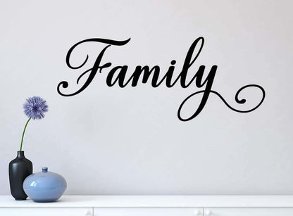 Imposing Design Family Decor Wall Art Vinyl Quote Decal Sticker