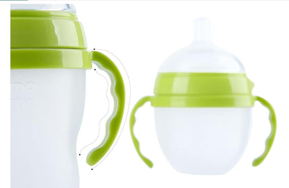 KFZJQSLW Compatible Baby Bottle Handle for Comotomo Bottles 8 oz & 5 oz, 3 Count, Green (photo 3)