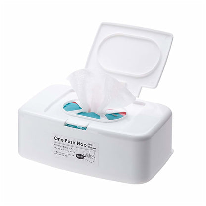 Caralin Wet Wipe Dispenser - White Plastic Storage Box