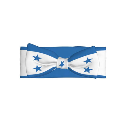 WZYCWB Honduras Flag Pattern Baby Bow Headband For Newborns